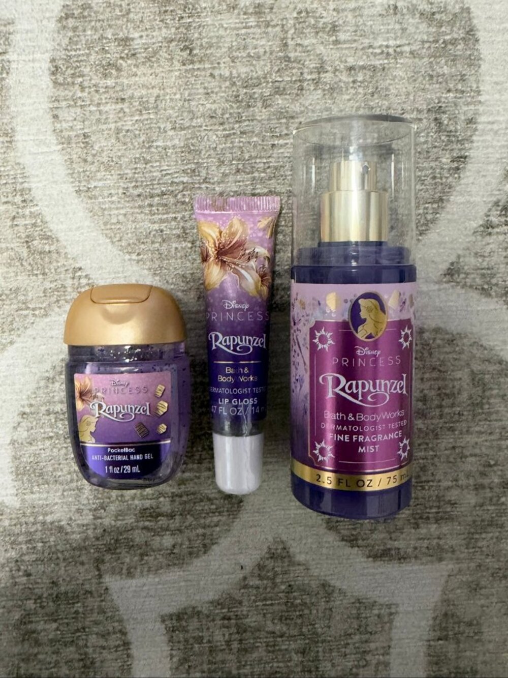 Bath & Body Works Disney Princess Rapunzel 3-Piece Mini Set
